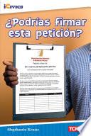 Libro ¿Podrías firmar esta petición?