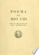 Poema del Mío Cid. Facsímil de la edición paleográfica por don Ramón Menéndez Pidal