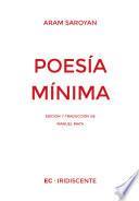 Libro Poesía mínima