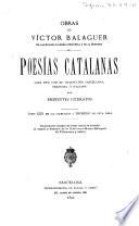 Poesías catalanas con la traducción castellana en prosa ó verso