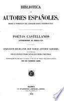 Poetas castellanos anteriores al siglo XV.