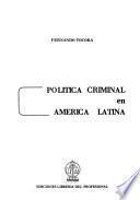 Política criminal en América Latina