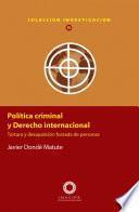 Libro Política criminal y Derecho internacional