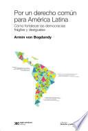 Libro Por un derecho común para América Latina