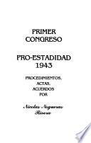 Primer Congreso Pro-Estadidad, 1943