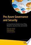 Libro Pro Azure Governance and Security