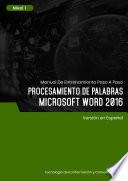 Libro Procesamiento de Palabras (Microsoft Word 2016) Nivel 1