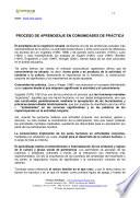 Libro PROCESO DE APRENDIZAJE EN COMUNIDADES DE PRÁCTICA