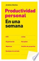 Libro Productividad personal en una semana