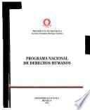 Programa Nacional de Derechos Humanos