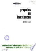 Proyectos de Investigación (1965-1982)