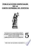 Publicaciones especiales de la Corte Suprema de Justicia