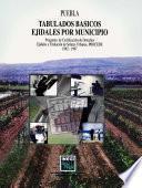 Puebla. Tabulados básicos ejidales por municipio. Programa de Certificación de Derechos Ejidales y Titulación de Solares Urbanos, PROCEDE. 1992-1997