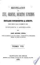 Recopilacion de leyes i decretos supremos concernientes al ejército, desde abril de 1812 a [diciembre de 1887] ...: Enero de 1884 a diciembre de 1887. 1888