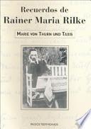 Libro Recuerdos de Rainer Maria Rilke