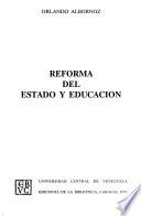 Reforma del estado y educación
