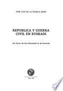 República y Guerra Civil en Euskadi