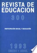 Revista de educación nº 300. Participación social y educación