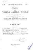 Revista de la Facultad de Letras y Ciencias