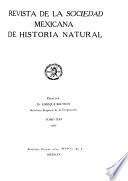 Revista de la Sociedad Mexicana de Historia Natural