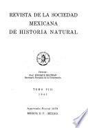 Revista de la Sociedad Mexicana de Historia Natural