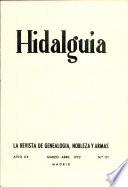 Revista Hidalguía número 111. Año 1972