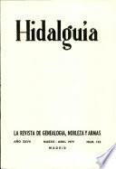 Revista Hidalguía número 153. Año 1979