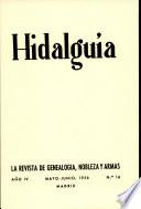 Revista Hidalguía número 16. Año 1956