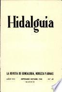 Revista Hidalguía número 42. Año 1960