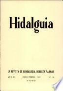 Revista Hidalguía número 56. Año 1963