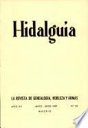 Revista Hidalguía número 82. Año 1967