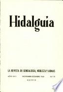 Revista Hidalguía número 91. Año 1968