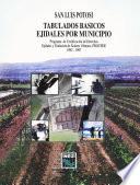 San Luis Potosí. Tabulados básicos ejidales por municipio. Programa de Certificación de Derechos Ejidales y Titulación de Solares Urbanos, PROCEDE. 1992-1997