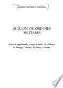 Sección de ordenes militares