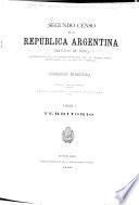 Segundo censo de la Republica argentina: pts. Teritorio