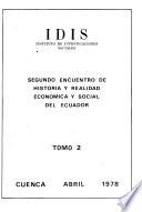 Segundo Encuentro de Historia y Realidad Económica y Social del Ecuador, Cuenca, abril, 1978