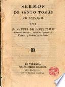Sermon de Santo Tomas de Aquino