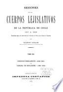 Sesiones de los cuerpos lejislativos de la República de Chile, 1811-1845: comisión permanente, 1830-31, i Cámara de senadores, 1831-32