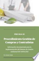 Libro SGA-10 Procedimientos Gestión de Compras y Contratistas