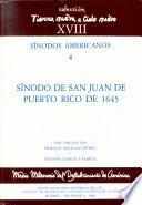 Sínodo de San Juan de Puerto Rico de 1645