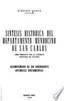 Síntesis histórica del departamento mendocino de San Carlos