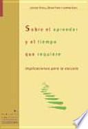 Libro Sobre el aprender y el tiempo que requiere