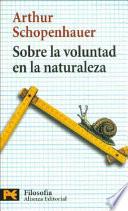 Libro Sobre la voluntad en la naturaleza