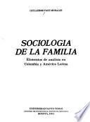 Libro Sociología de la familia