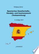 Libro Spanisches Gesellschafts-, Handels- und Insolvenzrecht