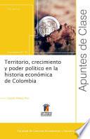 Libro Territorio, crecimiento y poder político en la historia económica de Colombia