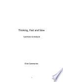Libro Thinking, Fast and Slow: by Daniel Kahneman | Summary & Analysis