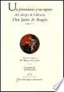 Libro Un formulari i un registre del bisbe de València Jaume d'Aragó (segle XIV)