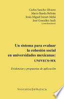 Un sistema para evaluar la cohesión social en universidades mexicanas: UNIVECS-MX