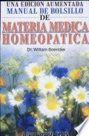 Libro Una Edicion Aumentada Manual De Bolsillo De Materia Medica Homeopatica